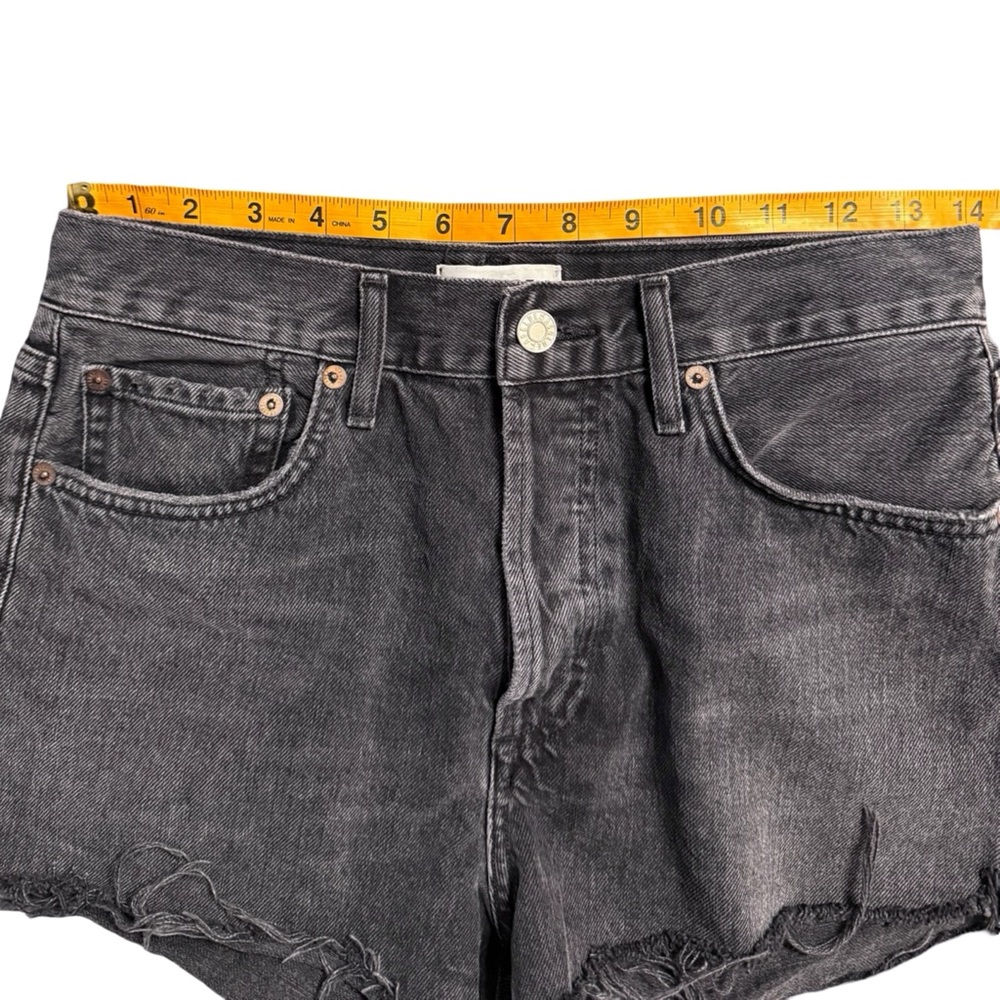 Agolde Parker Cut Off Jean Short In Crash Size 26 - Picture 8 of 9